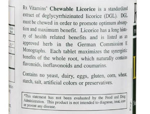 Rx Vitamins Chewable Licorice Deglycyrrhizinated 90 Chewable Tablets 4005