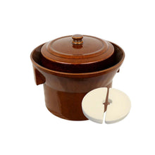Load image into Gallery viewer, K&amp;K Keramik German Gartopf Ferm Crock Pot 5 liter Hand Crafted in Germany F-1
