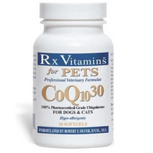 Load image into Gallery viewer, Rx Vitamins For Pets CoQ10 30 Softgels Caps bottle for dogs and cats, veterinary ubiquinone, 2 pack.
