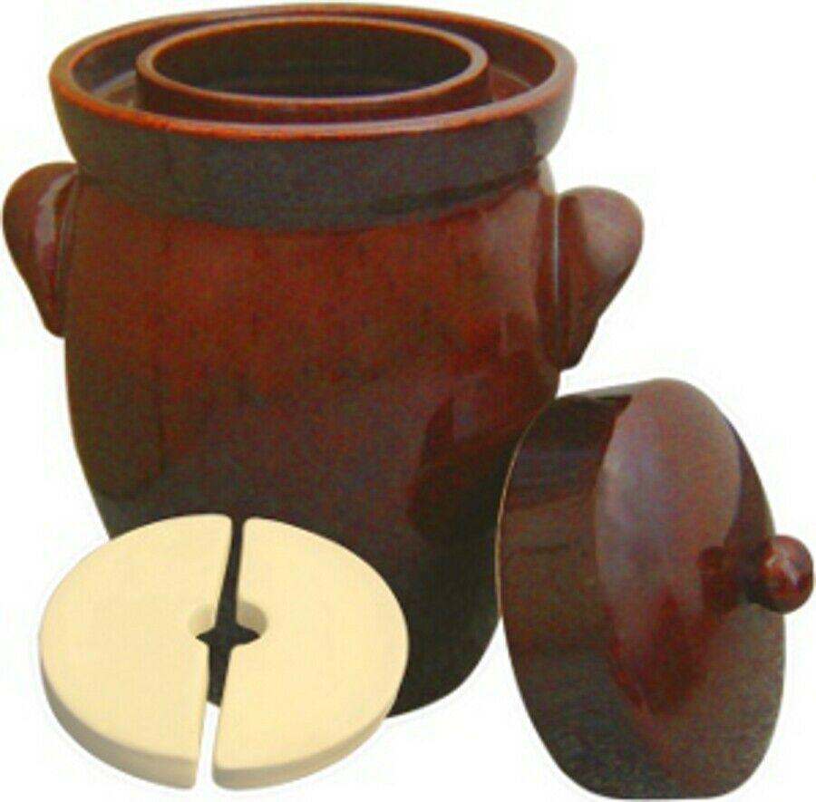 K&K Keramik Gartopf F2 Fermenting Pot 16 Liter Hand Crafted in Germany KK_F2_16L