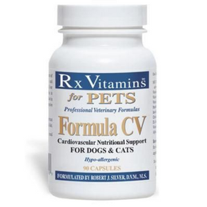 Rx Vitamins For Pets Formula CV Cardiovascular Support 90 Caps FORMCV 3 PACK