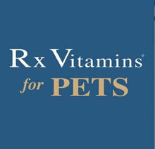 Load image into Gallery viewer, Rx Vitamins For Pets logo on a blue background.
