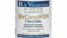 Load image into Gallery viewer, Rx CurcuWIN For Cats and Dogs 90 Chewable Tablets 3 Pack Label, Curcumin Absorption Formula.
