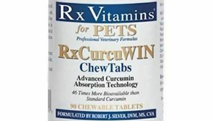 Rx Vitamins For Pets Rx CurcuWIN 90 Chewable Tablets For Cats and Dogs