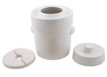 Load image into Gallery viewer, Schmitt German Fermenting Crock Pot Includes Stones &amp; Lid White
