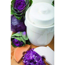 Load image into Gallery viewer, Schmitt German Fermenting Crock Pot Includes Stones &amp; Lid White
