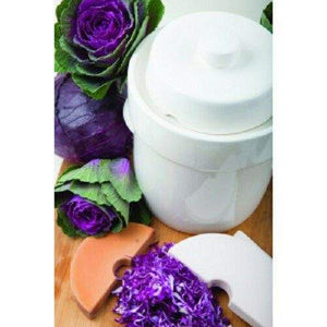 Schmitt German Fermenting Crock Pot Includes Stones & Lid White