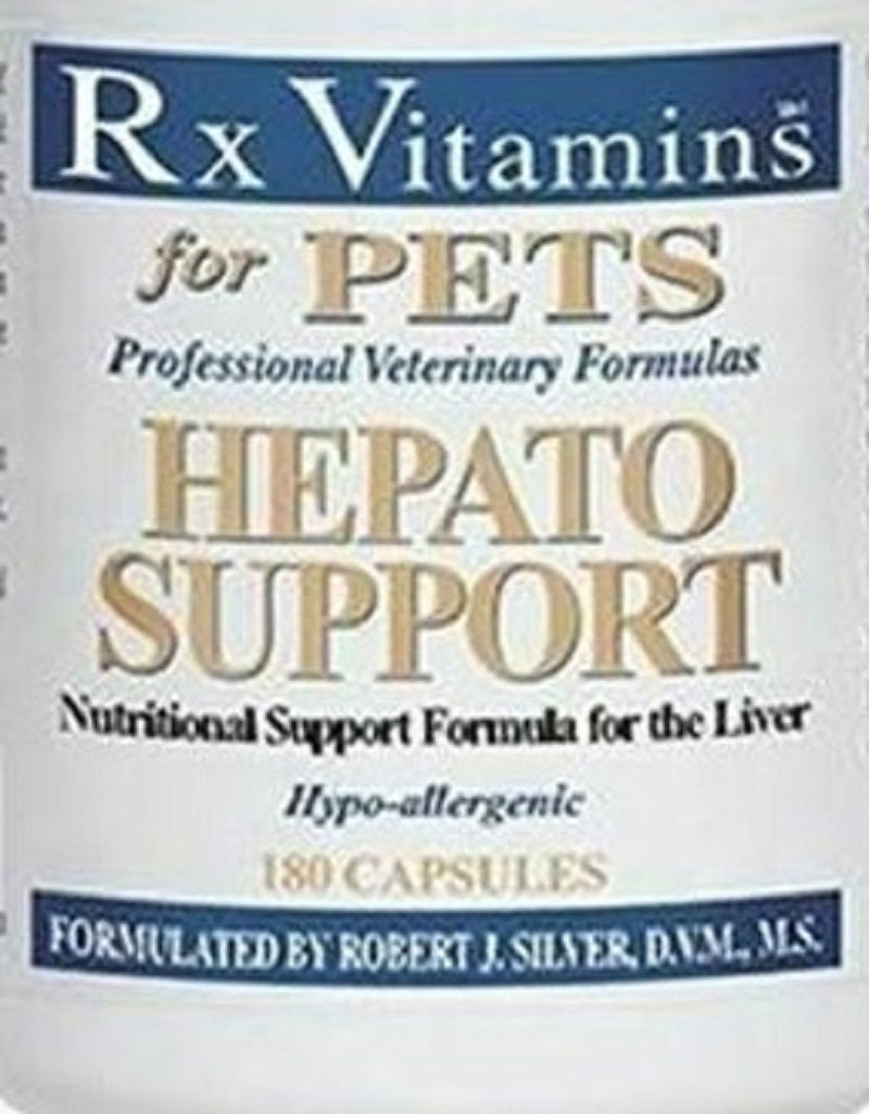 Rx Vitamins For Pets Hepato Support 180 Caps Liver Function for Dogs and Cats