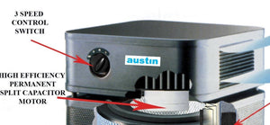 Austin Air HealthMate Standard HM400 HEPA Air Cleaner O4% Black 220 Volt 1500 sf