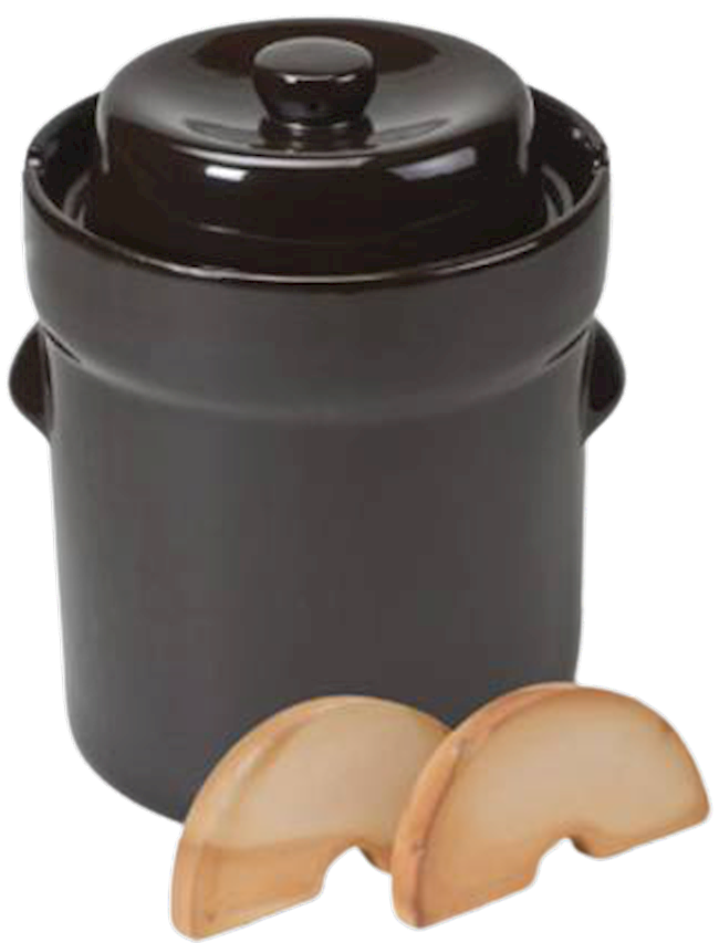 Schmitt German Fermenting Crock Pot Dark Brown 10 Liter ME3210