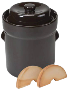 Schmitt German Fermenting Crock Pot Dark Brown 20 Liter ME3220