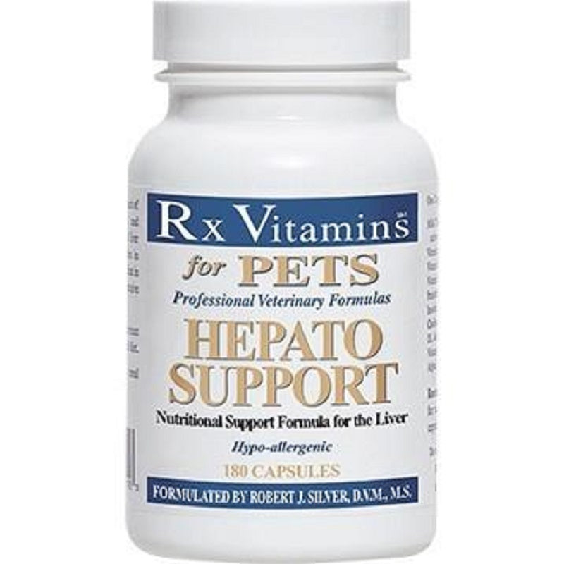 Rx Vitamins For Pets Hepato Support 180 Caps Liver Function for Dogs and Cats