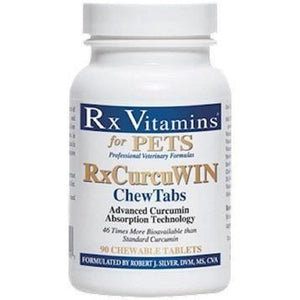 Rx Vitamins For Pets Rx CurcuWIN 90 Chewable Tablets For Cats and Dogs